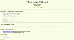 Desktop Screenshot of gamecabinet.com
